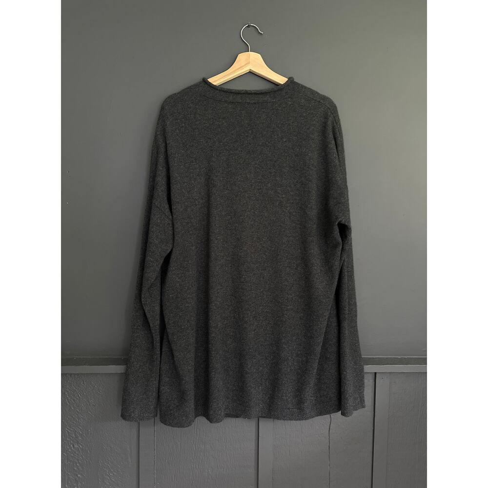 Ann Taylor Gray 100% Cashmere Cowl Neck Long Sleeve Sweater Size XXL - Picture 6 of 7
